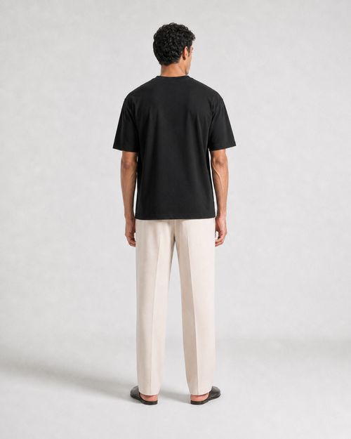 T-shirt Sahara Night noir coupe ample avec flocage poitrine Dune — vue 3